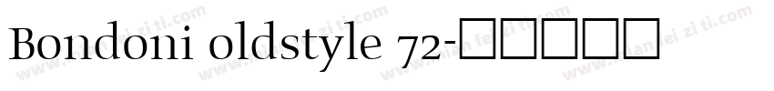 Bondoni oldstyle 72字体转换